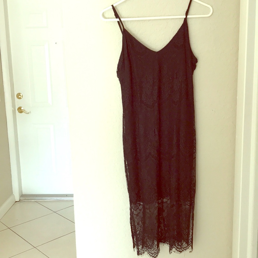 Lace black dress